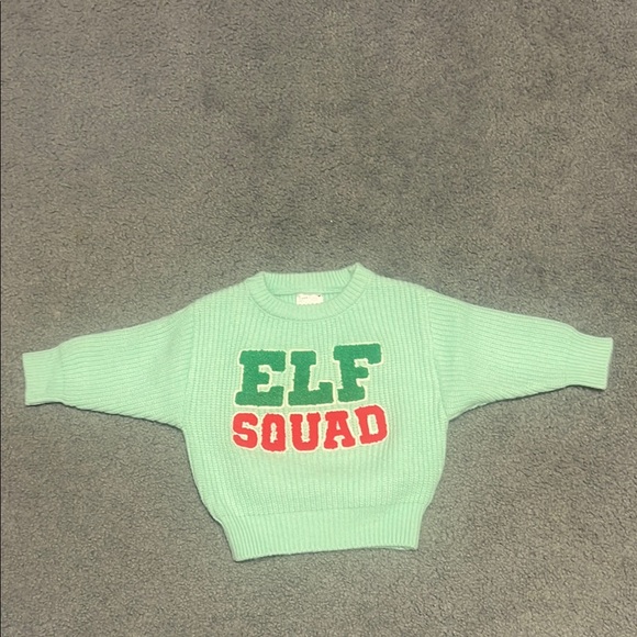 NWOT Spearmint Love Elf Squad Green Sweater baby - Picture 2 of 4